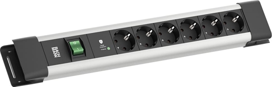 Picture of Bachmann CONNECTUS 6xCEE7/3, 1xSPD-Plus 1xSchalter 2,0m CEE7/7 Grau