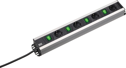 Picture of Bachmann craftsman socket strip 4x earthing contact, 4x switch, 2 m