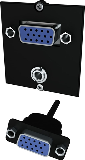 Picture of Bachmann custom module 1x VGA, 1x audio, internal connection cable, 20 cm