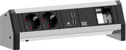 Picture of Bachmann DESK 2x earthing contact 1x USB Charger 1x ABD, 0 m