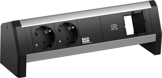 Picture of Bachmann DESK 2xprotective contact USB C, USB Charger 30W 1xABD GST18