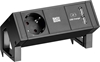 Picture of Bachmann DESK2 1x earthing contact 1x USB charger, black