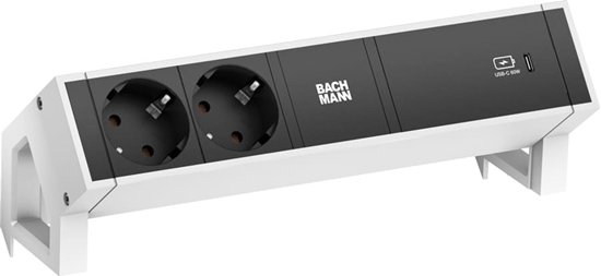 Picture of Bachmann DESK2 2xprotective contact USB C, USB Charger 60W 0.2m GST18 white