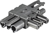 Picture of Bachmann distribution block WIELAND GST18 1xIn/2xOut, flat, 5 m, black