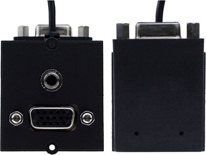 Picture of Bachmann frame 1xVGA+jack, 90° lateral outlet