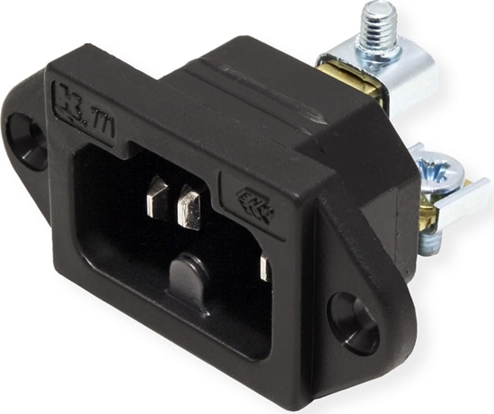 Picture of Bachmann IEC320 C15A hot appliance inlet plug, C16A with screw terminals, black