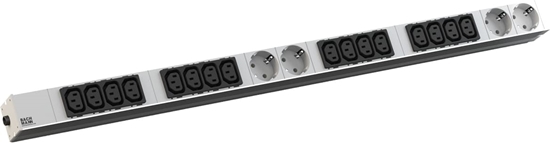 Picture of Bachmann IT PDU ALU 1U 16x C13 4x earthing contact CEE 16A blue