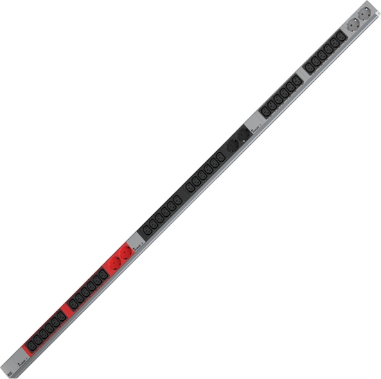Picture of Bachmann IT PDU ALU 1U 36x C13 6x earthing contact CEE 3x 32A red