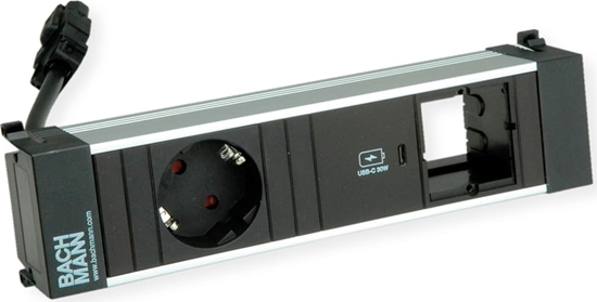 Picture of Bachmann POWER FRAME 1xCEE7/3, 1xUSB C 30W 1xCM 0.2m GST18