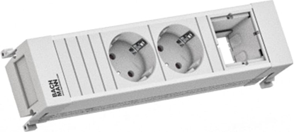 Picture of Bachmann POWER FRAME 2xCEE7/3 1xCM 0.2m GST18 RAL9010