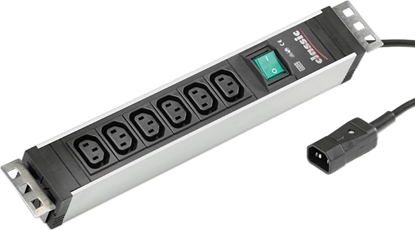 Picture of Bachmann power strip 6x C13 socket, C14 plug