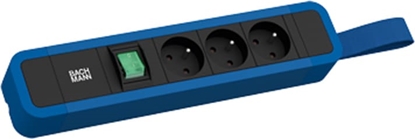 Picture of Bachmann PRIMO 2 3xUTE 1xswitch with loop 2m CEE7/7 RAL5010