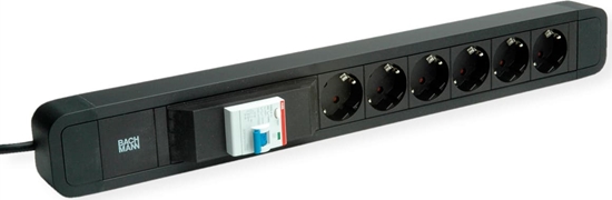 Picture of Bachmann PRIMO 2 6xCEE7/3 1xFI, black, 2 m