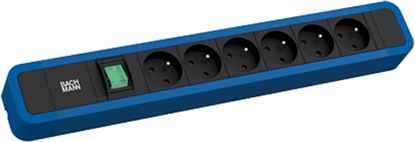 Picture of Bachmann PRIMO 2 6xUTE 1xswitch 2.0m CEE7/7 RAL5010