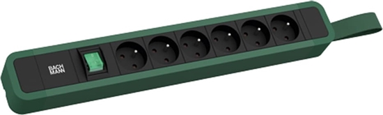 Picture of Bachmann PRIMO 2 6xUTE 1xswitch with loop 2.0m CEE7/7 RAL6028