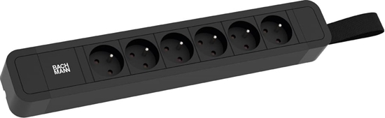 Picture of Bachmann PRIMO 2 6xUTE 2,0m CEE7/7, schwarz, 2 m