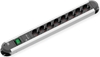 Picture of Bachmann PRIMO socket strip 8x earthing contact, 2x USB charging port, switch, 1.75 m