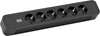 Picture of Bachmann PRIMO2 socket strip 6x earthing contact, aluminium, black, 2 m