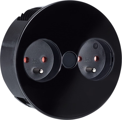 Picture of Bachmann TWIST 2xUTE 2,0m AEH schwarz 30GE seidenmatt, schwarz, 2 m