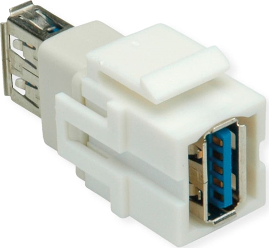 Picture of Bachmann USB A/A 3.0 Keystone module white