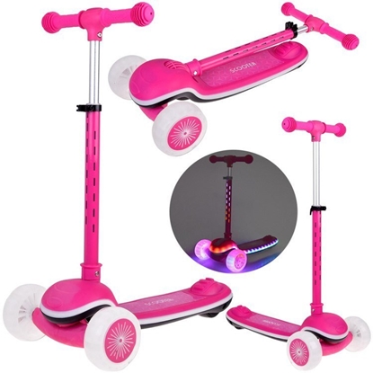 Picture of Balansowa hulajnoga SCOOTER 3-koowa KOLOROWE WIATEKA i MUZYKA SP0812