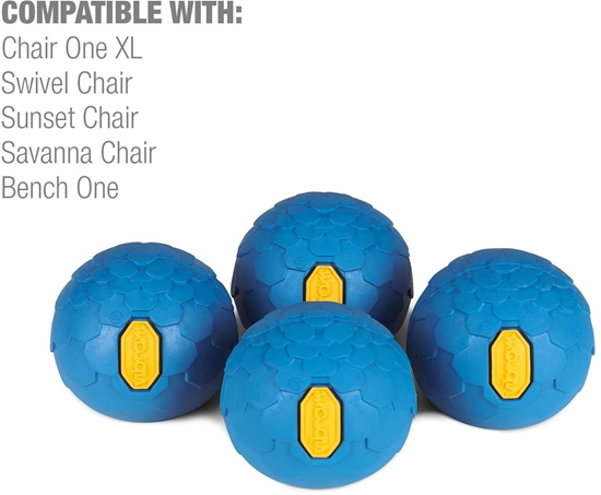 Picture of Ball Feet Set Vibram 55mm, Blue