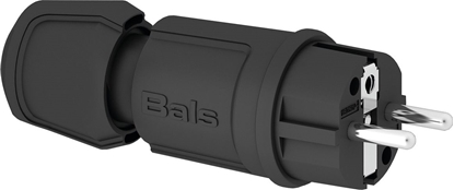 Picture of Bals Wtyczka przenona Uni-Schuko Multi-Grip czarna 16A 230V IP44 (7372)