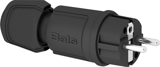 Picture of Bals Wtyczka przenona Uni-Schuko Multi-Grip czarna 16A 230V IP44 (7372)