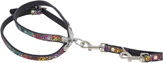 Изображение Barry King Szelki dla psa skórzane kwiaty, L-XL, 16mm/55cm