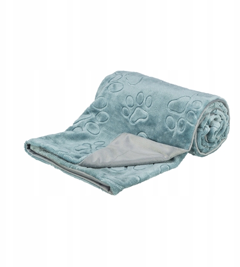 Picture of Barry, koc, dla psa/kota, mikki plusz, niebiesko/szary 100 × 75 cm