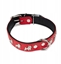 Picture of BarryKing Obroa dla psa, wzór super buldog francuski, 30MM/55CM czerwono/czarna