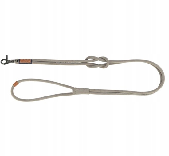 Picture of BE NORDIC, smycz, dla psa, szara, skórzana, XS-L: 1.20 m/o 8 mm