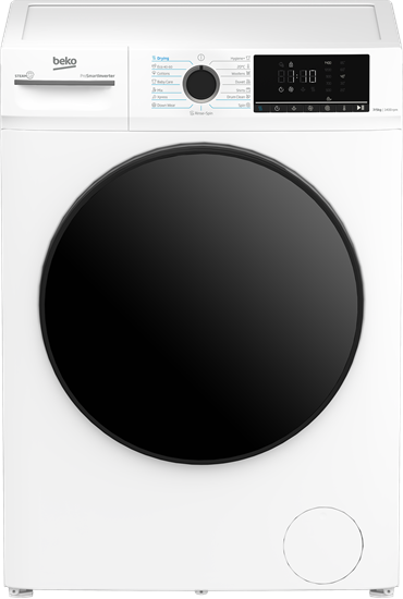 Изображение BEKO Washing Machine with Dryer | BMM5DFO5741W | Energy efficiency class A/D | Front loading | Washing capacity 7 kg | 1400 RPM | Depth 52 cm | Width 60 cm | LED | Drying system | Drying capacity 5 kg | Steam function | White