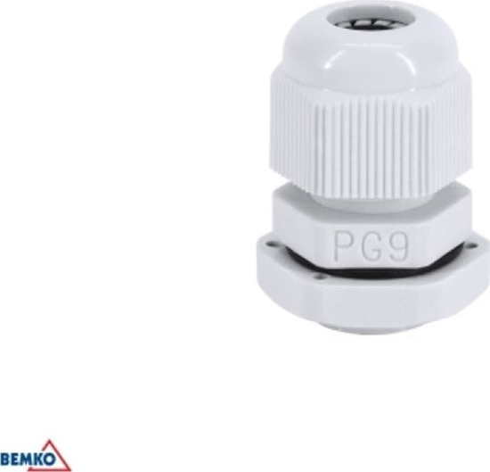 Изображение Bemko DAWNICA KABLOWA SZARA PG-9 (OPK. 100SZT.)