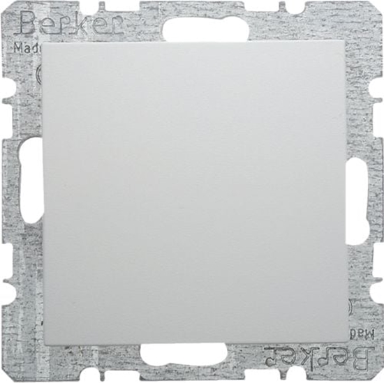 Picture of Berker Zalepka z elementem centralnym Kwadrat biaa S.1/B.3/B.7 Glas (6710098989)