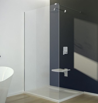 Изображение Besco Kabina walk-in 120x195cm przejrzyste (AV-120-195-C)