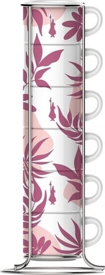 Изображение Bialetti Bialetti Primavera Zestaw 6 filianek do espresso na stojaku - Róowy