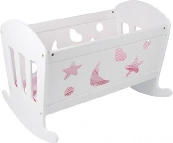 Picture of Bino Drewniana koyska dla lalek z pociel