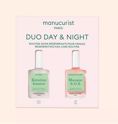 Изображение Byphasse MANUCURIST_SET Duo Day & Night Keratine Booster odywka do paznokci 15ml + Maska S.O.S do paznokci 15ml