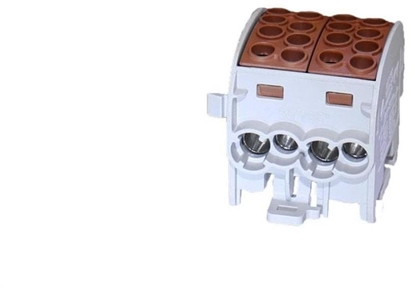 Изображение Blok rozdzielczy-odgany Al/Cu SCB 35-2 (80220) SIMBLOCK jednobiegunowy 2x35mm2 brzowy 81506015