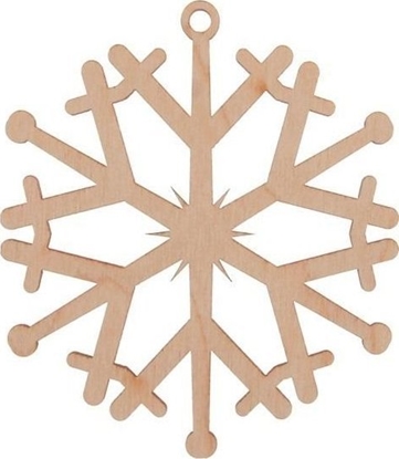 Picture of Bombka drewniana nieynka 3szt naturalna