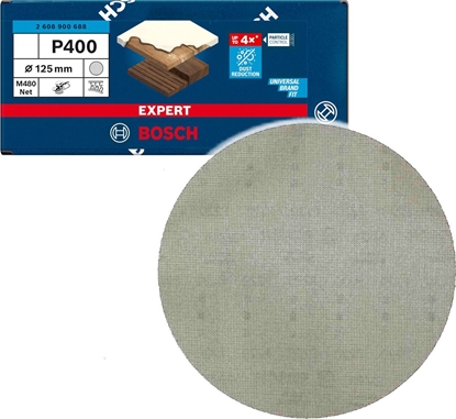 Picture of Bosch Expert M480 mesh structure sanding sheet 125mm, K400 (50 pieces, for eccentric sanders)