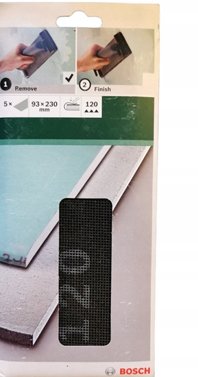 Изображение Bosch DIY siatka cierna 93x230mm K120