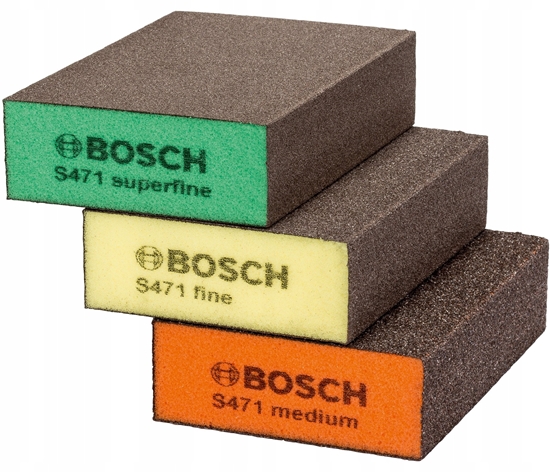 Picture of Slīpēšanas švamme Bosch 2609256F16; 97x69x26 mm; 3 gab.