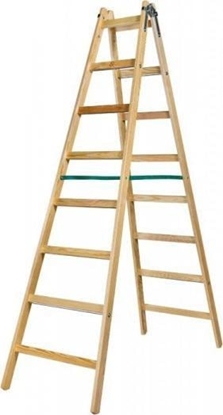 Изображение Braket DRABINA DREWNIANA BRAKET PREMIUM 2X8 SZCZEBLI 240CM