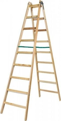 Изображение Braket DRABINA DREWNIANA BRAKET PREMIUM 2X9 SZCZEBLI 270CM