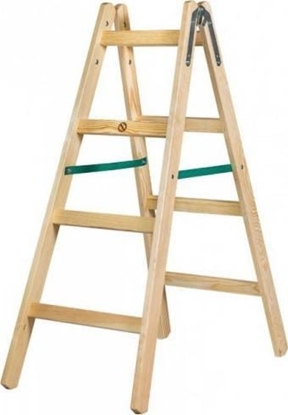 Изображение Braket DRABINA DREWNIANA BRAKET STANDARD 2X4 SZCZEBLE 124CM