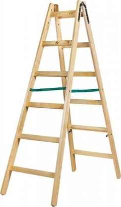 Изображение Braket DRABINA DREWNIANA BRAKET STANDARD 2X6 SZCZEBLI 182CM