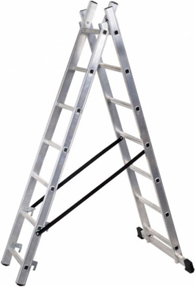 Изображение Braket Drabina wolnostojca dwustronna aluminiowa 9 stopniowa (BR-00-3209)