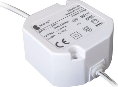 Изображение BREVE Zasilacz LED 24V DC 12W 0,5A IP65 /z zabezpieczeniami/ ZLDP 12-24YCL 19724-9019